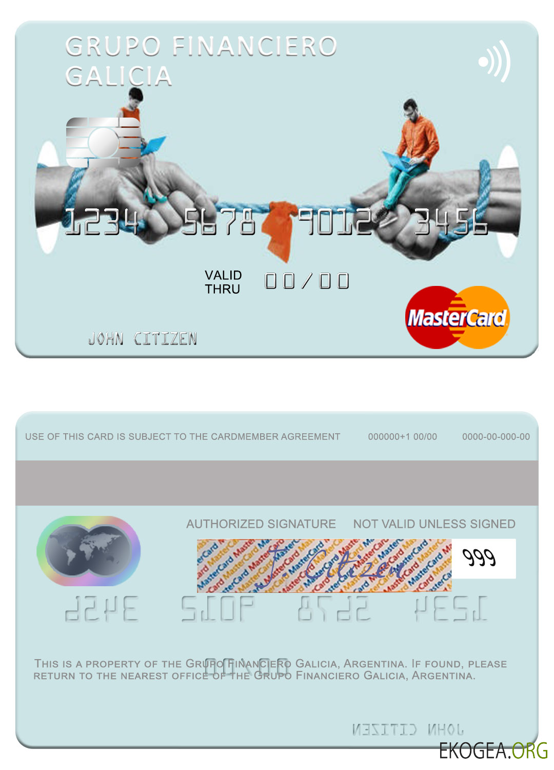 Argentine Grupo Financiero Galicia mastercard